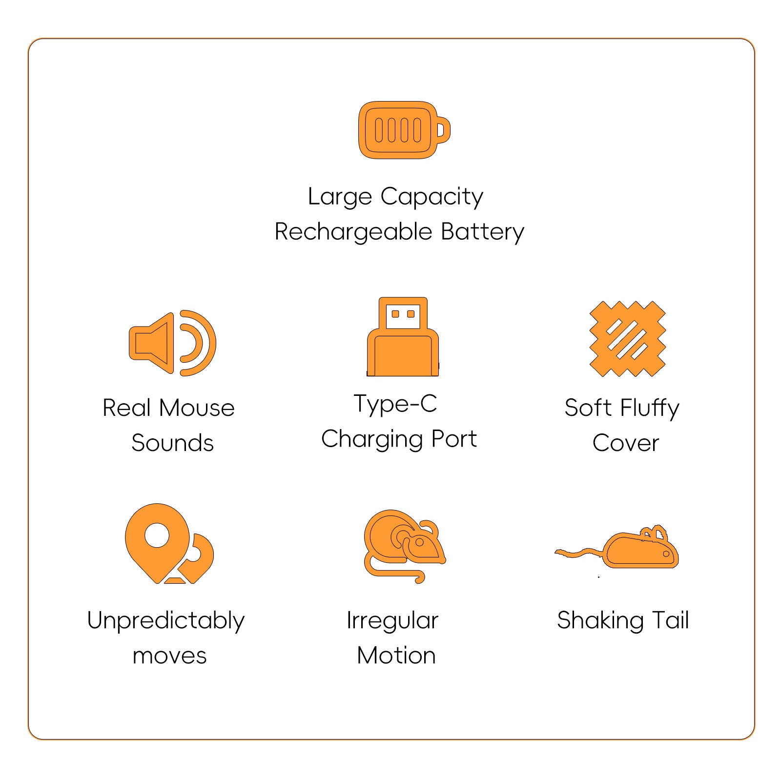 NEW Motion Cat Toy Electronic Moving Mouse Cat Toy Interactive Cat Toy With Rechargeable Battery Sound Box Cat Mouse Feather